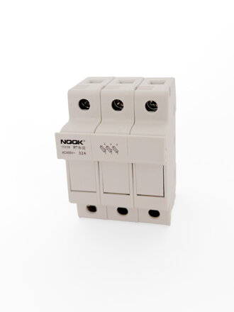 Trojpólový poistkový odpínač 10×38 (RT18-32) – AC 400 V~ / 32 A